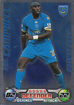 Sol Campbell Portsmouth 2008/09 Topps Match Attax Star Player #251
